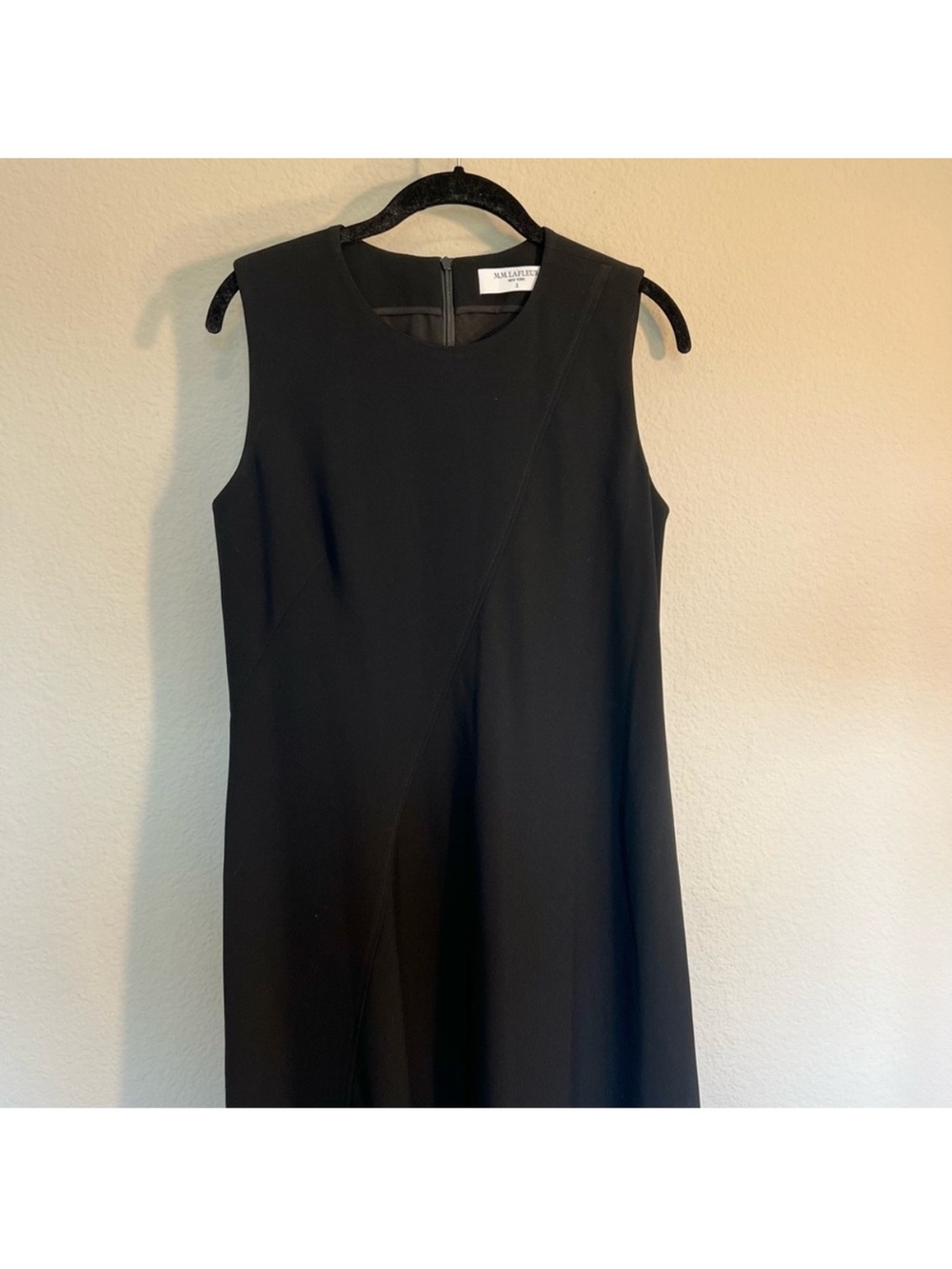 M.M. LaFleur The Lara Dress Eco Heavy Crepe black Assymetrical office career 4 - Picture 11 of 11